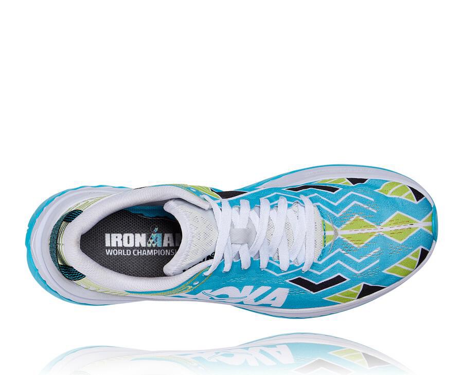 Chaussure Running Hoka One One Ironman Kona Carbon X Homme - Bleu/Blanche - WXM-741036